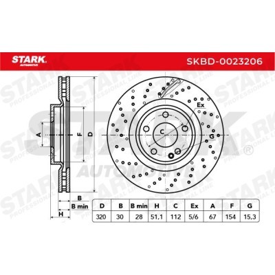 Brake Disc Stark SKBD-0023206 SKBD-0023206 - photo 3