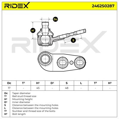 Ball Joint RIDEX 2462S0287 2462S0287 - photo 5