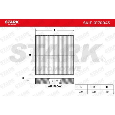 Cabin Air Filter Stark SKIF-0170043 SKIF-0170043 - photo 1