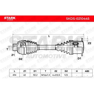 Drive Shaft Stark SKDS-0210445 SKDS-0210445 - photo 6