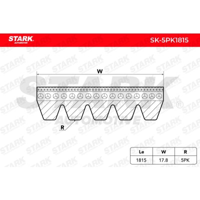 V-Ribbed Belt Stark SK-5PK1815 SK-5PK1815 - photo 3