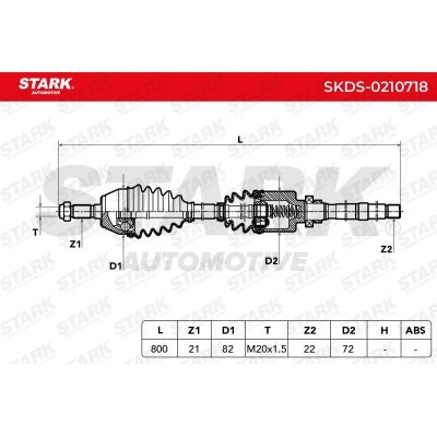 Drive Shaft Stark SKDS-0210718 SKDS-0210718 - photo 6