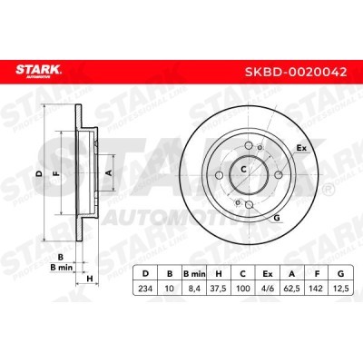 Brake Disc Stark SKBD-0020042 SKBD-0020042 - photo 5