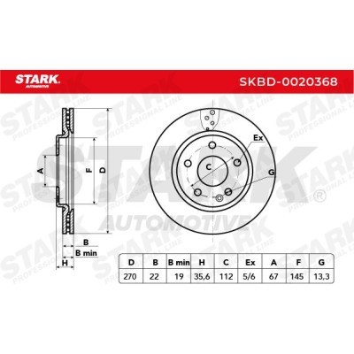 Brake Disc Stark SKBD-0020368 SKBD-0020368 - photo 5