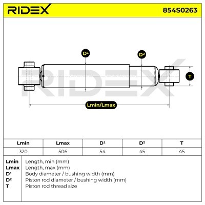 Shock Absorber RIDEX 854S0263 854S0263 - photo 8