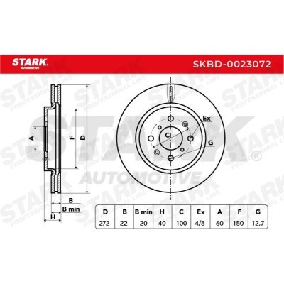 Brake Disc Stark SKBD-0023072 SKBD-0023072 - photo 5