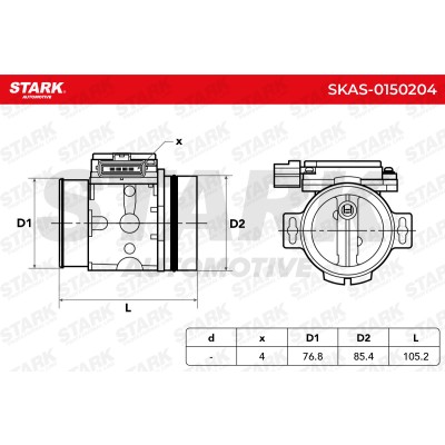 Air Mass Sensor Stark SKAS-0150204 SKAS-0150204 - photo 6