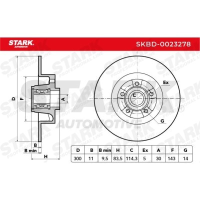 Brake Disc Stark SKBD-0023278 SKBD-0023278 - photo 5
