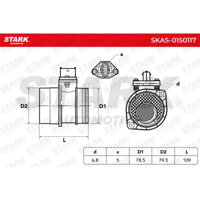 Air Mass Sensor Stark SKAS-0150117 SKAS-0150117 - photo 6