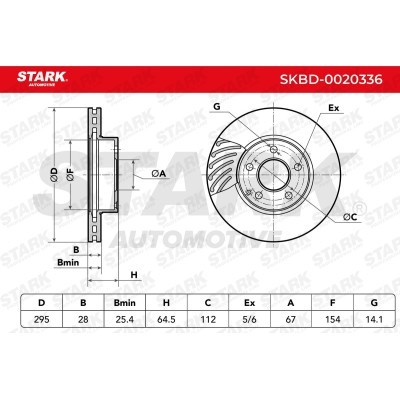 Brake Disc Stark SKBD-0020336 SKBD-0020336 - photo 5