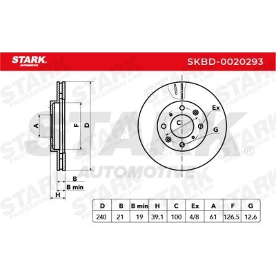 Brake Disc Stark SKBD-0020293 SKBD-0020293 - photo 5
