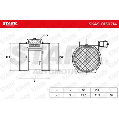 Air Mass Sensor Stark SKAS-0150214 SKAS-0150214 - photo 5