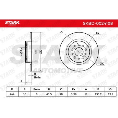 Brake Disc Stark SKBD-0024108 SKBD-0024108 - photo 5