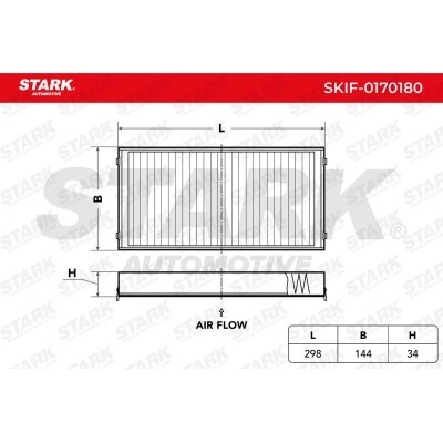 Cabin Air Filter Stark SKIF-0170180 SKIF-0170180 - photo 2