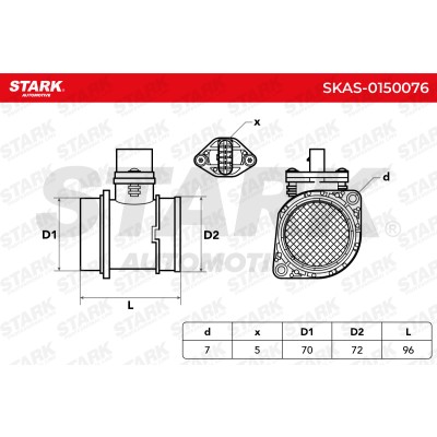 Air Mass Sensor Stark SKAS-0150076 SKAS-0150076 - photo 6