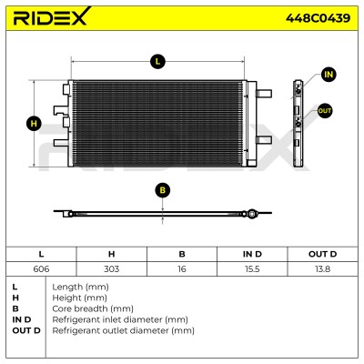A/C condenser 448C0439 - photo 5