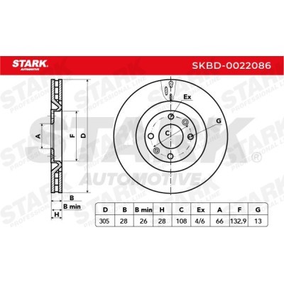 Brake Disc Stark SKBD-0022086 SKBD-0022086 - photo 5