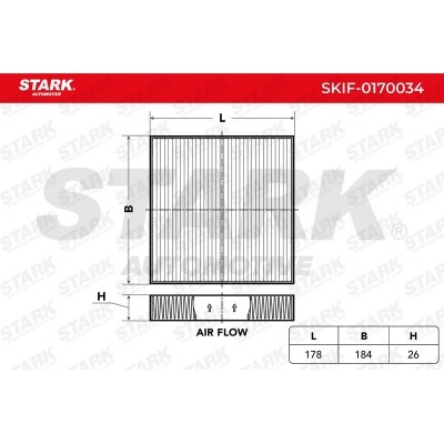 Cabin Air Filter Stark SKIF-0170034 SKIF-0170034 - photo 1