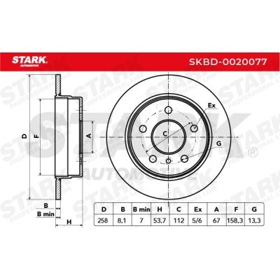 Brake Disc Stark SKBD-0020077 SKBD-0020077 - photo 7