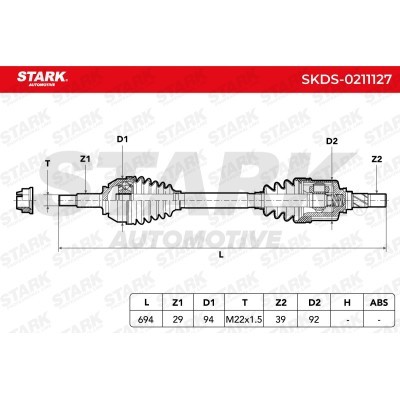 Drive Shaft Stark SKDS-0211127 SKDS-0211127 - photo 7