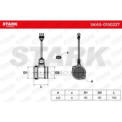 Air Mass Sensor Stark SKAS-0150227 SKAS-0150227 - photo 7