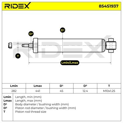 Shock Absorber RIDEX 854S1937 854S1937 - photo 8