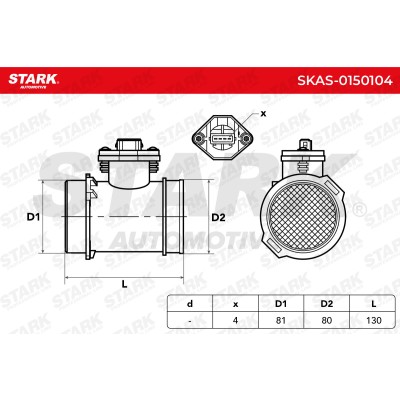 Air Mass Sensor Stark SKAS-0150104 SKAS-0150104 - photo 5