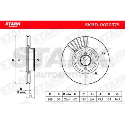 Brake Disc Stark SKBD-0020375 SKBD-0020375 - photo 7