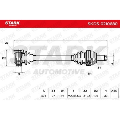 Drive Shaft Stark SKDS-0210680 SKDS-0210680 - photo 7