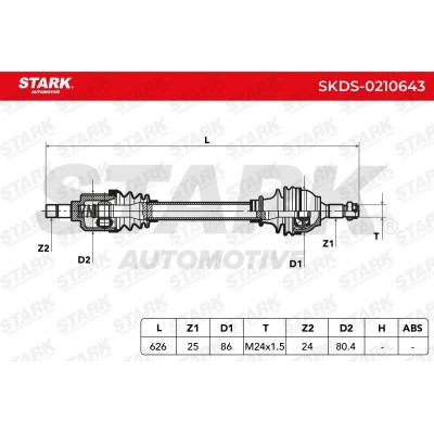 Drive Shaft Stark SKDS-0210643 SKDS-0210643 - photo 8