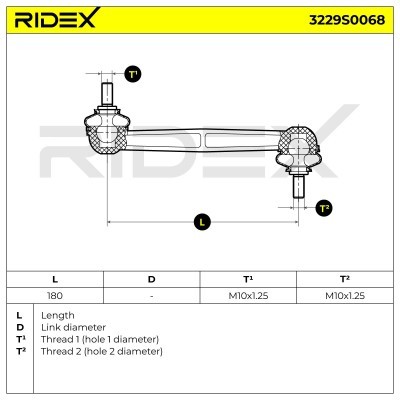 Stabilizer Link RIDEX 3229S0068 3229S0068 - photo 7