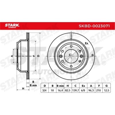 Brake Disc Stark SKBD-0023071 SKBD-0023071 - photo 3