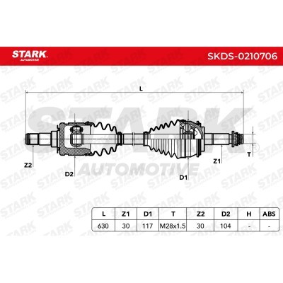 Drive Shaft Stark SKDS-0210706 SKDS-0210706 - photo 7