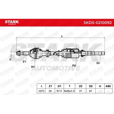 Drive Shaft Stark SKDS-0210092 SKDS-0210092 - photo 3