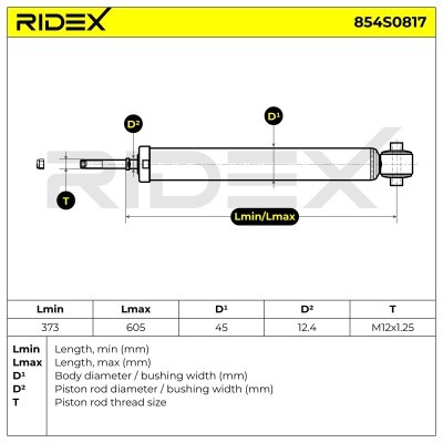 Shock Absorber RIDEX 854S0817 854S0817 - photo 13