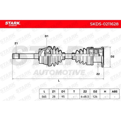 Drive Shaft Stark SKDS-0211628 SKDS-0211628 - photo 3
