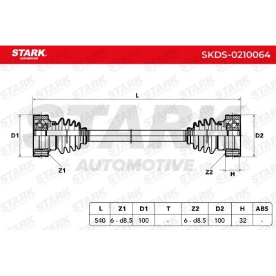 Drive Shaft Stark SKDS-0210064 SKDS-0210064 - photo 6