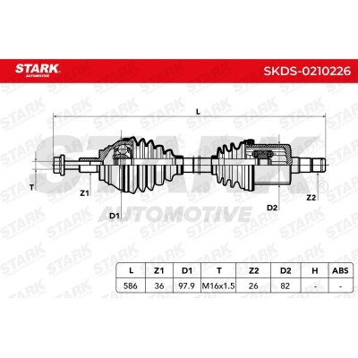 Drive Shaft Stark SKDS-0210226 SKDS-0210226 - photo 3