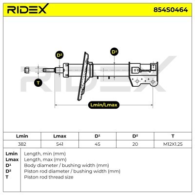 Shock Absorber RIDEX 854S0464 854S0464 - photo 9