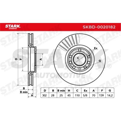Brake Disc Stark SKBD-0020182 SKBD-0020182 - photo 5