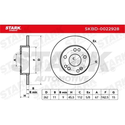 Brake Disc Stark SKBD-0022928 SKBD-0022928 - photo 5