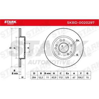 Brake Disc Stark SKBD-0020297 SKBD-0020297 - photo 5
