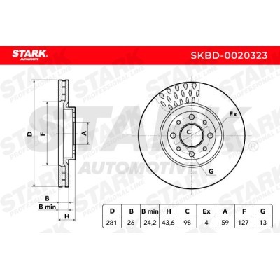Brake Disc Stark SKBD-0020323 SKBD-0020323 - photo 5