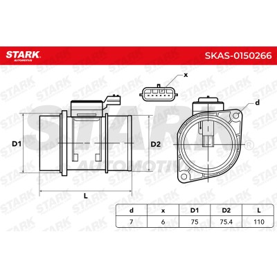 Air Mass Sensor Stark SKAS-0150266 SKAS-0150266 - photo 5