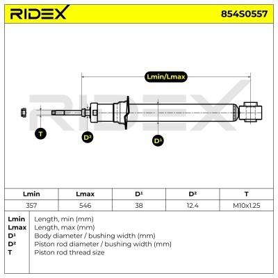 Shock Absorber RIDEX 854S0557 854S0557 - photo 6