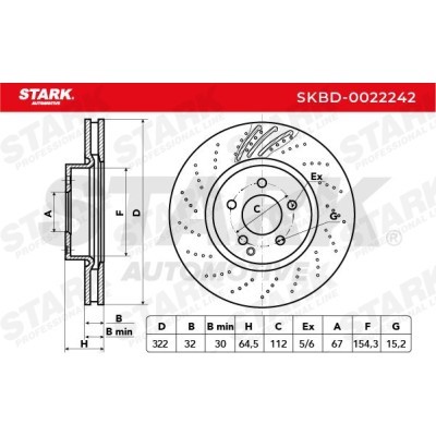 Brake Disc Stark SKBD-0022242 SKBD-0022242 - photo 5