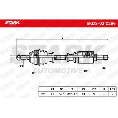 Drive Shaft Stark SKDS-0210286 SKDS-0210286 - photo 6