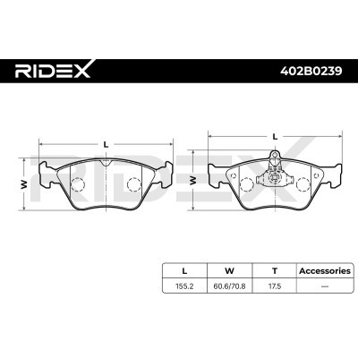 Brake Pads Set RIDEX 402B0239 402B0239 - photo 4
