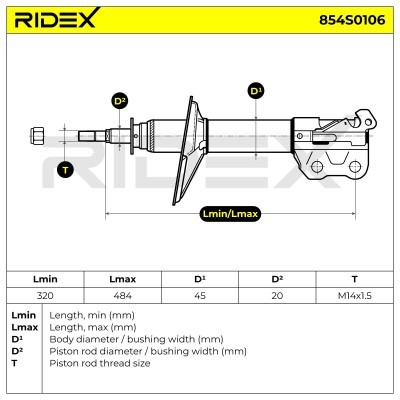 Shock Absorber RIDEX 854S0106 854S0106 - photo 6