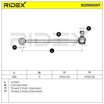 Stabilizer Link RIDEX 3229S0207 3229S0207 - photo 10